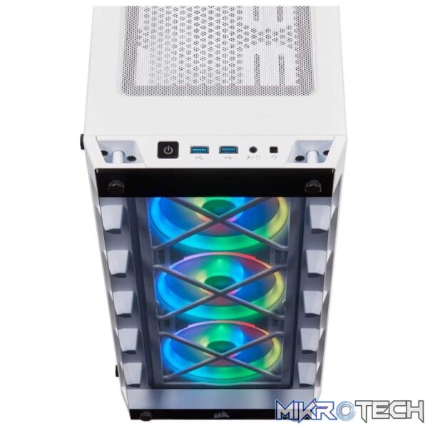 Corsair Crystal series 465X RGB White ATX Chassis - Image 6